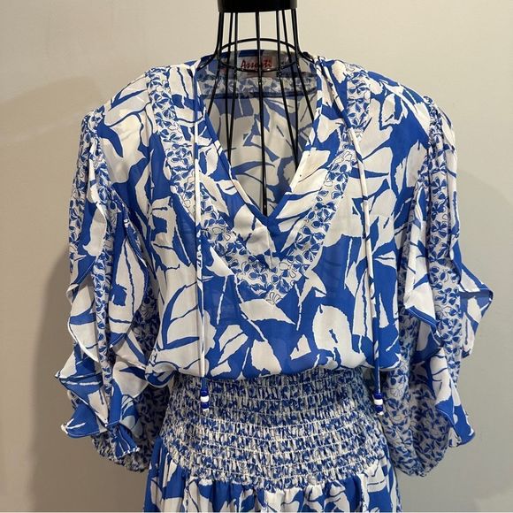 Vintage Assorti Floral Ruffle Dress by Susan Freis - Picture 11 of 12